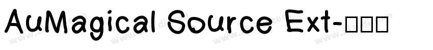 AuMagical Source Ext字体转换